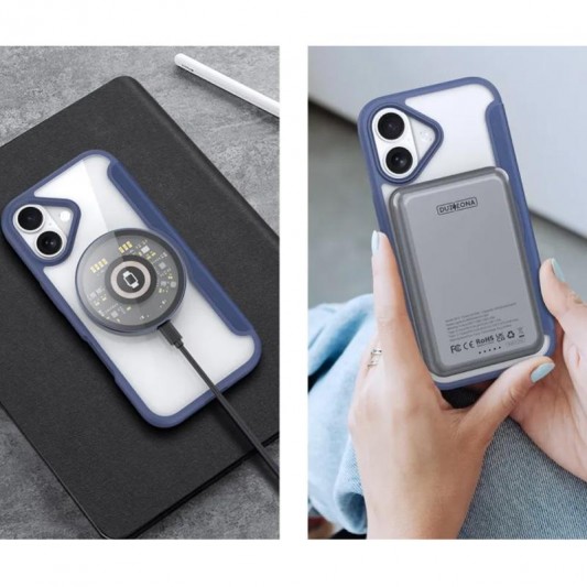 Чохол-книжка Dux Ducis Skin X Pro with MagSafe для Apple iPhone 17 (6.3") Blue - зображення 4 
