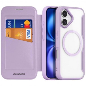 Чохол-книжка Dux Ducis Skin X Pro with MagSafe для Apple iPhone 17 (6.3") Purple Pink Чохол-книжка Dux Ducis Skin X Pro with MagSafe для Apple iPhone 17 (6.3") Purple Pink