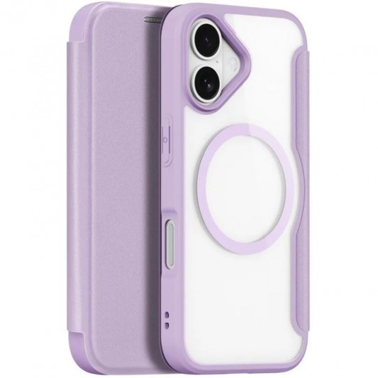 Чохол-книжка Dux Ducis Skin X Pro with MagSafe для Apple iPhone 17 (6.3") Purple Pink - зображення 3 