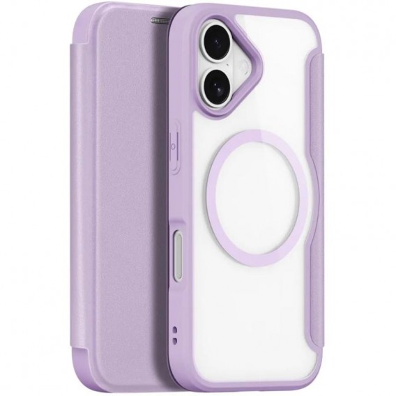 Чохол-книжка Dux Ducis Skin X Pro with MagSafe для Apple iPhone 17 (6.3") Purple Pink