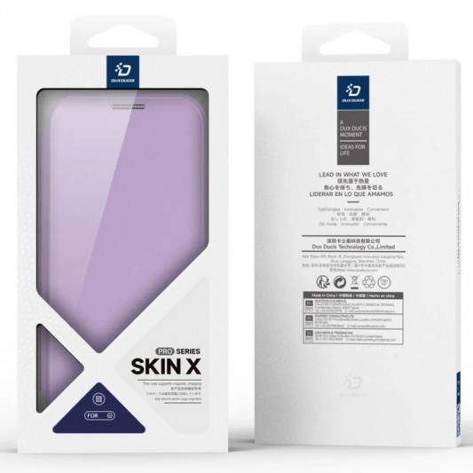 Чохол-книжка Dux Ducis Skin X Pro with MagSafe для Apple iPhone 17 (6.3") Purple Pink - зображення 4 