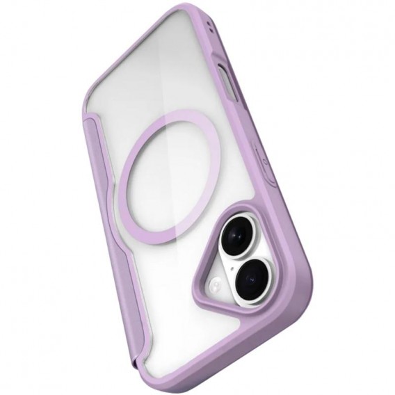 Чохол-книжка Dux Ducis Skin X Pro with MagSafe для Apple iPhone 17 (6.3") Purple Pink
