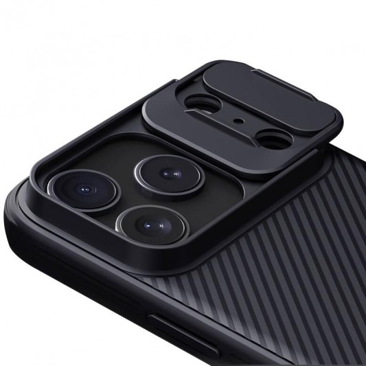 Карбоновая накладка Nillkin CamShield Pro для Apple iPhone 17 Pro Max (6.9") Black - изображение 3