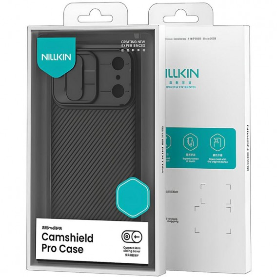 Карбоновая накладка Nillkin CamShield Pro для Apple iPhone 17 Pro Max (6.9) Black
