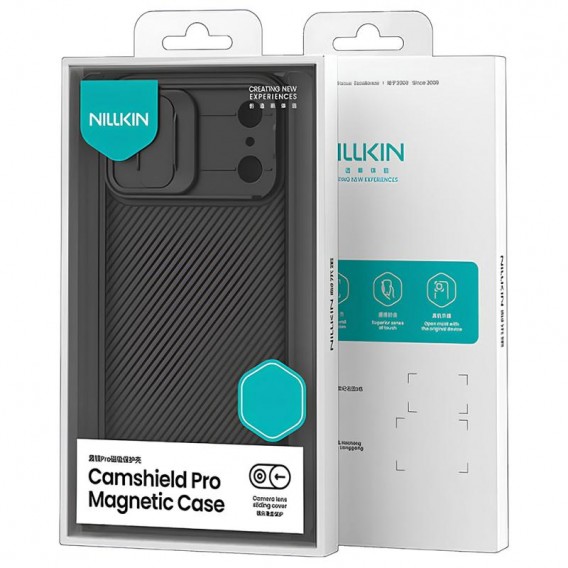 Карбонова накладка Nillkin CamShield Pro Magnetic для Apple iPhone 17 Pro Max (6.9")