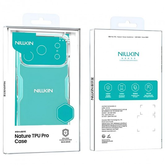 TPU чохол Nillkin Nature Pro Series для Apple iPhone 17 Pro (6.3") Безбарвний (прозорий) - зображення 3 