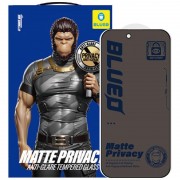Захисне 2.5D скло Blueo Full Cover Anti-Peep Matte для Apple iPhone 17 / 17 Pro (6.3") Чорний