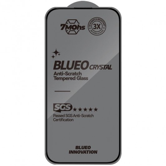 Захисне 2.5D скло Blueo Crystal Anti-Scratch для Apple iPhone 17 Air (6.5") Чорний - зображення 1 