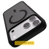 TPU+PC чохол Metal Buttons with MagSafe Colorful для Apple iPhone 17 (6.3") Чорний / Black