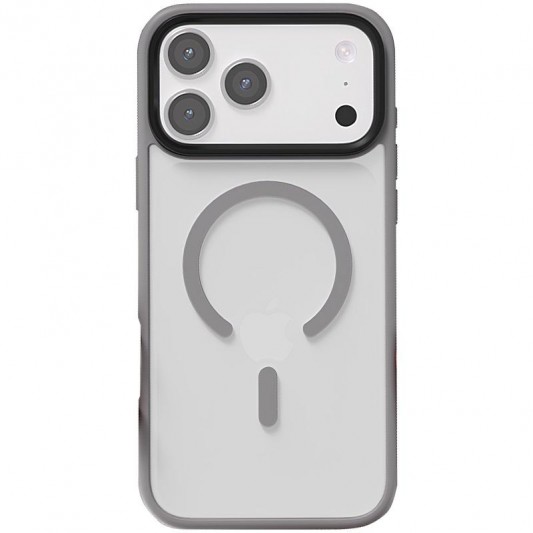TPU+PC чохол Metal Buttons with MagSafe Colorful для Apple iPhone 17 Pro (6.3") Сірий / Grey - зображення 1 