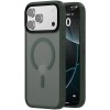 TPU+PC чохол Metal Buttons with MagSafe Colorful для Apple iPhone 17 Pro Max (6.9") Зелений / Dark Green