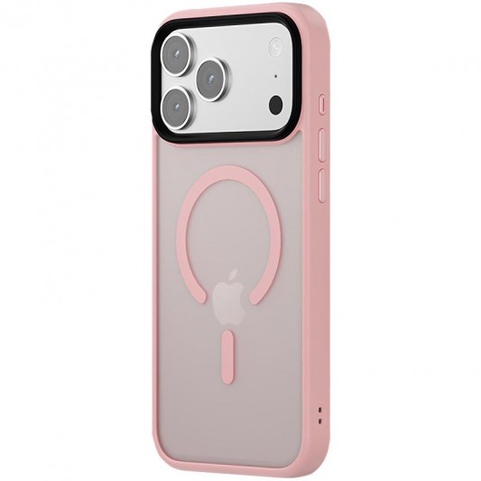 TPU+PC чохол Metal Buttons with MagSafe Colorful для Apple iPhone 17 Pro Max (6.9") Рожевий / Pink - зображення 1 