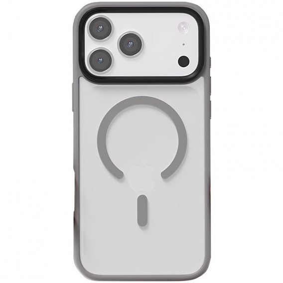 TPU+PC чохол Metal Buttons with MagSafe Colorful для Apple iPhone 17 Pro Max (6.9") Сірий / Grey
