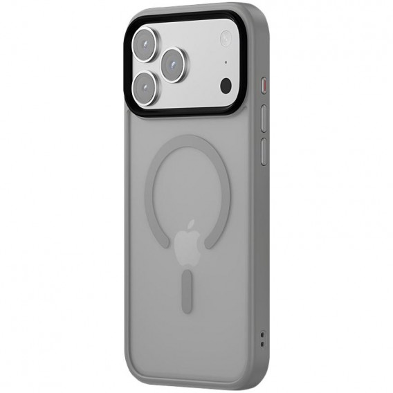 TPU+PC чохол Metal Buttons with MagSafe Colorful для Apple iPhone 17 Pro Max (6.9") Сірий / Grey