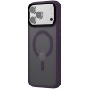 TPU+PC чохол Metal Buttons with MagSafe Colorful для Apple iPhone 17 Pro Max (6.9") Темно-фіолетовий / Dark Purple