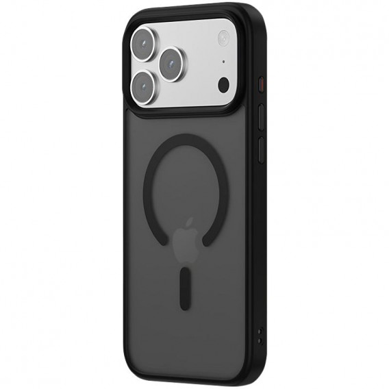 TPU+PC чохол Metal Buttons with MagSafe Colorful для Apple iPhone 17 Pro Max (6.9") Чорний / Black