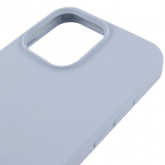 Чохол Silicone Case (AA) Logo with MagSafe для Apple iPhone 11 Pro Max (6.5") Блакитний / Lilac Blue - зображення 3 