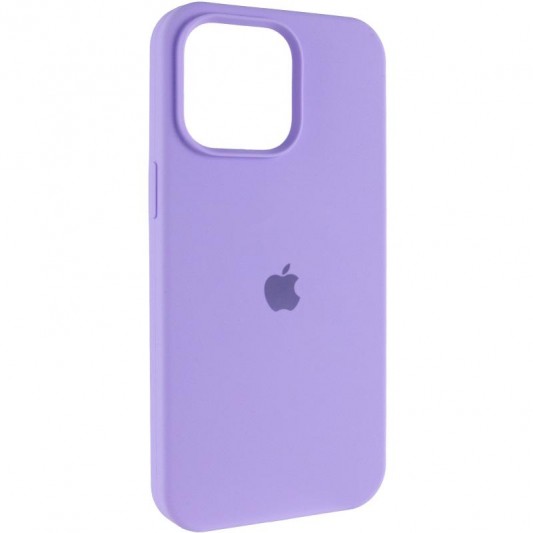 Чохол Silicone Case (AA) Logo with MagSafe для Apple iPhone 11 Pro Max (6.5") Бузковий / Dasheen