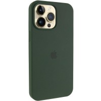 Чехол Silicone Case (AA) Logo with MagSafe для Apple iPhone 12 Pro / 12 (6.1") Зеленый / Cyprus Green