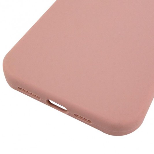 Чохол Silicone Case (AA) Logo with MagSafe для Apple iPhone 12 Pro / 12 (6.1") Рожевий / Pink Sand - зображення 4 