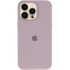 Чохол Silicone Case (AA) Logo with MagSafe для Apple iPhone 12 Pro / 12 (6.1") Сірий / Lavender