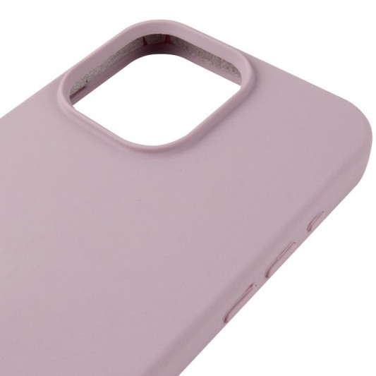 Чохол Silicone Case (AA) Logo with MagSafe для Apple iPhone 12 Pro / 12 (6.1") Сірий / Lavender - зображення 3 