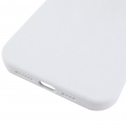 Чохол Silicone Case (AA) Logo with MagSafe для Apple iPhone 13 (6.1") Білий / White