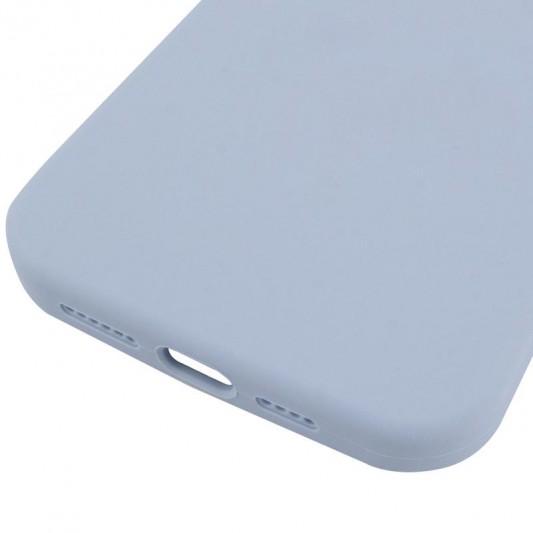 Чохол Silicone Case (AA) Logo with MagSafe для Apple iPhone 13 (6.1") Блакитний / Lilac Blue - зображення 4 