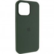 Чохол Silicone Case (AA) Logo with MagSafe для Apple iPhone 13 (6.1") Зелений / Cyprus Green