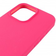 Чохол Silicone Case (AA) Logo with MagSafe для Apple iPhone 13 (6.1") Рожевий / Barbie pink