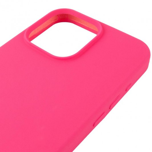 Чохол Silicone Case (AA) Logo with MagSafe для Apple iPhone 13 (6.1") Рожевий / Barbie pink - зображення 3 