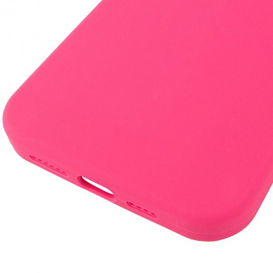 Чохол Silicone Case (AA) Logo with MagSafe для Apple iPhone 13 (6.1") Рожевий / Barbie pink - зображення 4 