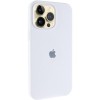 Чохол Silicone Case (AA) Logo with MagSafe для Apple iPhone 13 Pro (6.1") Білий / White