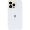 Чохол Silicone Case (AA) Logo with MagSafe для Apple iPhone 13 Pro (6.1") Білий / White