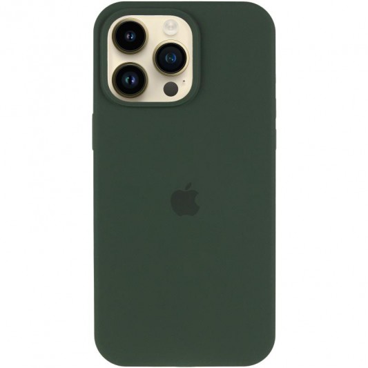 Чохол Silicone Case (AA) Logo with MagSafe для Apple iPhone 13 Pro (6.1") Зелений / Cyprus Green - зображення 1 