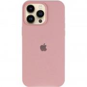 Чохол Silicone Case (AA) Logo with MagSafe для Apple iPhone 13 Pro (6.1") Рожевий / Pink Sand