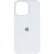 Чохол Silicone Case (AA) Logo with MagSafe для Apple iPhone 14 (6.1") Білий / White