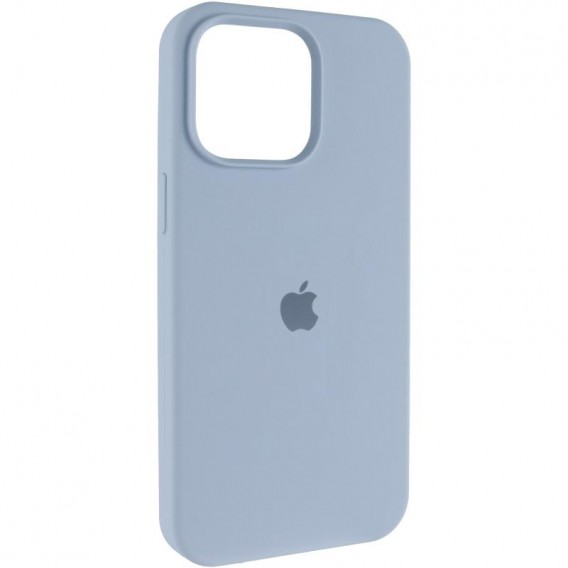 Чохол Silicone Case (AA) Logo with MagSafe для Apple iPhone 14 (6.1") Блакитний / Lilac Blue