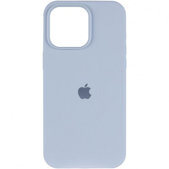 Чохол Silicone Case (AA) Logo with MagSafe для Apple iPhone 14 (6.1") Блакитний / Lilac Blue