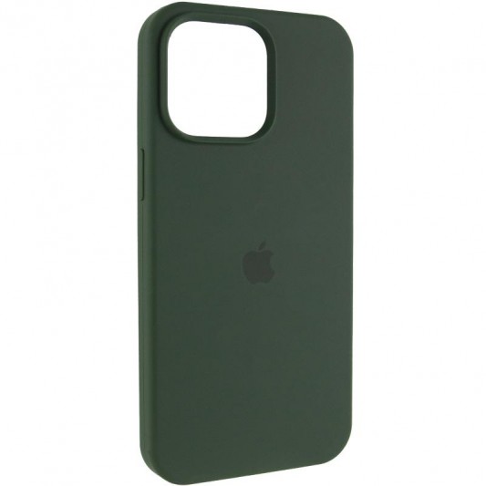 Чохол Silicone Case (AA) Logo with MagSafe для Apple iPhone 14 (6.1") Зелений / Cyprus Green