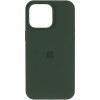 Чохол Silicone Case (AA) Logo with MagSafe для Apple iPhone 14 (6.1") Зелений / Cyprus Green
