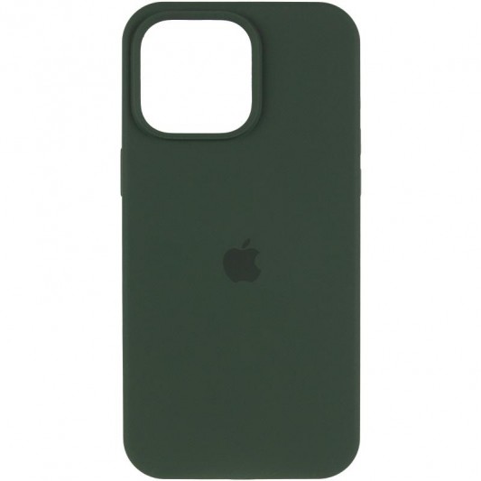 Чохол Silicone Case (AA) Logo with MagSafe для Apple iPhone 14 (6.1") Зелений / Cyprus Green - зображення 1 