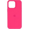 Чохол Silicone Case (AA) Logo with MagSafe для Apple iPhone 14 (6.1") Рожевий / Barbie pink
