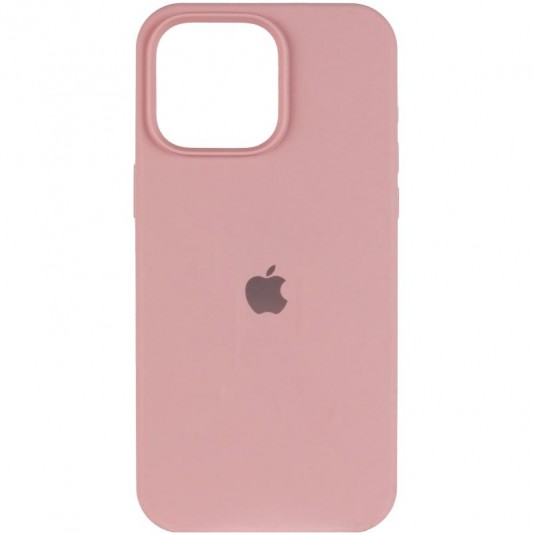 Чохол Silicone Case (AA) Logo with MagSafe для Apple iPhone 14 (6.1") Рожевий / Pink Sand - зображення 1 