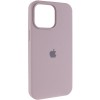 Чохол Silicone Case (AA) Logo with MagSafe для Apple iPhone 14 (6.1") Сірий / Lavender