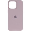 Чохол Silicone Case (AA) Logo with MagSafe для Apple iPhone 14 (6.1") Сірий / Lavender