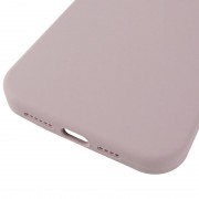 Чохол Silicone Case (AA) Logo with MagSafe для Apple iPhone 14 (6.1") Сірий / Lavender