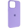 Чехол Silicone Case (AA) Logo with MagSafe для Apple iPhone 14 (6.1") Сиреневый / Dasheen