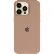 Чохол Silicone Case (AA) Logo with MagSafe для Apple iPhone 14 Pro (6.1") Бежевий / Desert Gold
