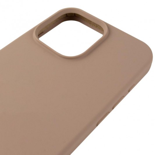Чохол Silicone Case (AA) Logo with MagSafe для Apple iPhone 14 Pro (6.1") Бежевий / Desert Gold - зображення 3 